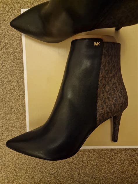 michael michael kors dorothy flex mid suede booties